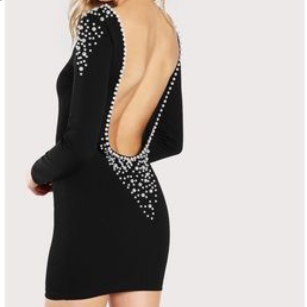 Pearl V back dress